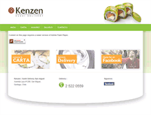 Tablet Screenshot of kenzensushi.cl